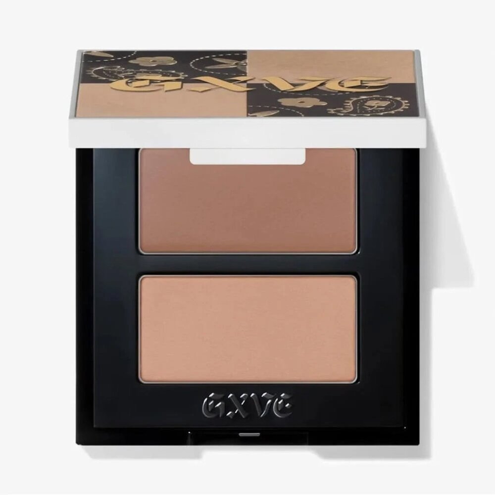 NIB GXVE Pick It Up Cream Contour & Powder Bronzer Duo Heatin' Up (Fair Shade)